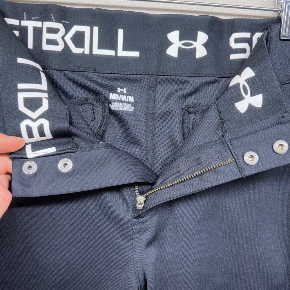 Under Armour Softball Pants Lot of 2 Black Girls M 1375665‎ Knickers Athletic - Picture 11 of 15